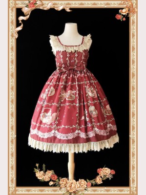 Infanta Picking Berries Squirrel Lolita Dress JSK
